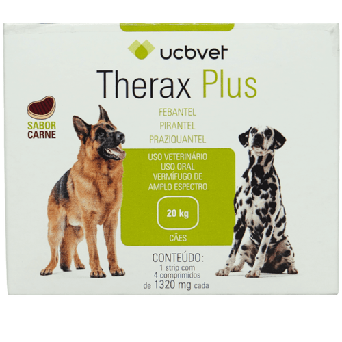 Therax Plus 1320mg Com 4 comprimidos Vermífugo UCBVET